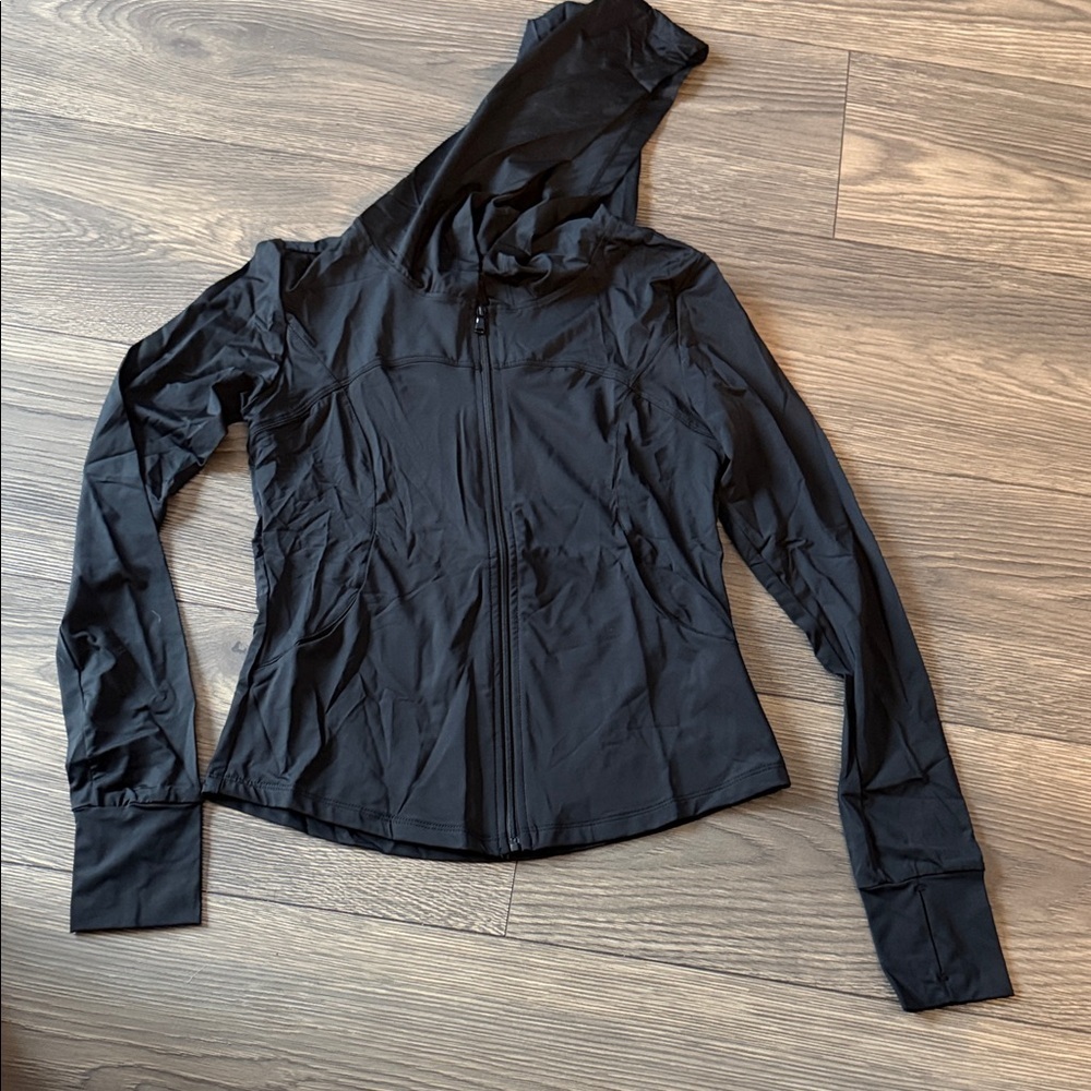 SHEIN Charcoal Zip-Up Hoodie